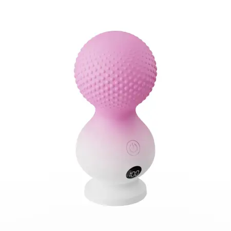 Strong Shock 10-Frequency Hemp Ball Massager Adult Sex Vibrator with Point Stimulation Display Vibration Toy