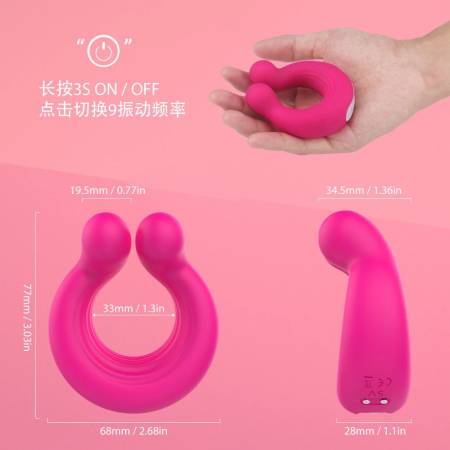 Silicone Waterproof Rechargeable Penis Ring Vibrator Sex Toy Male Couples Men Vibrating Cock Ring Adult Sex Product