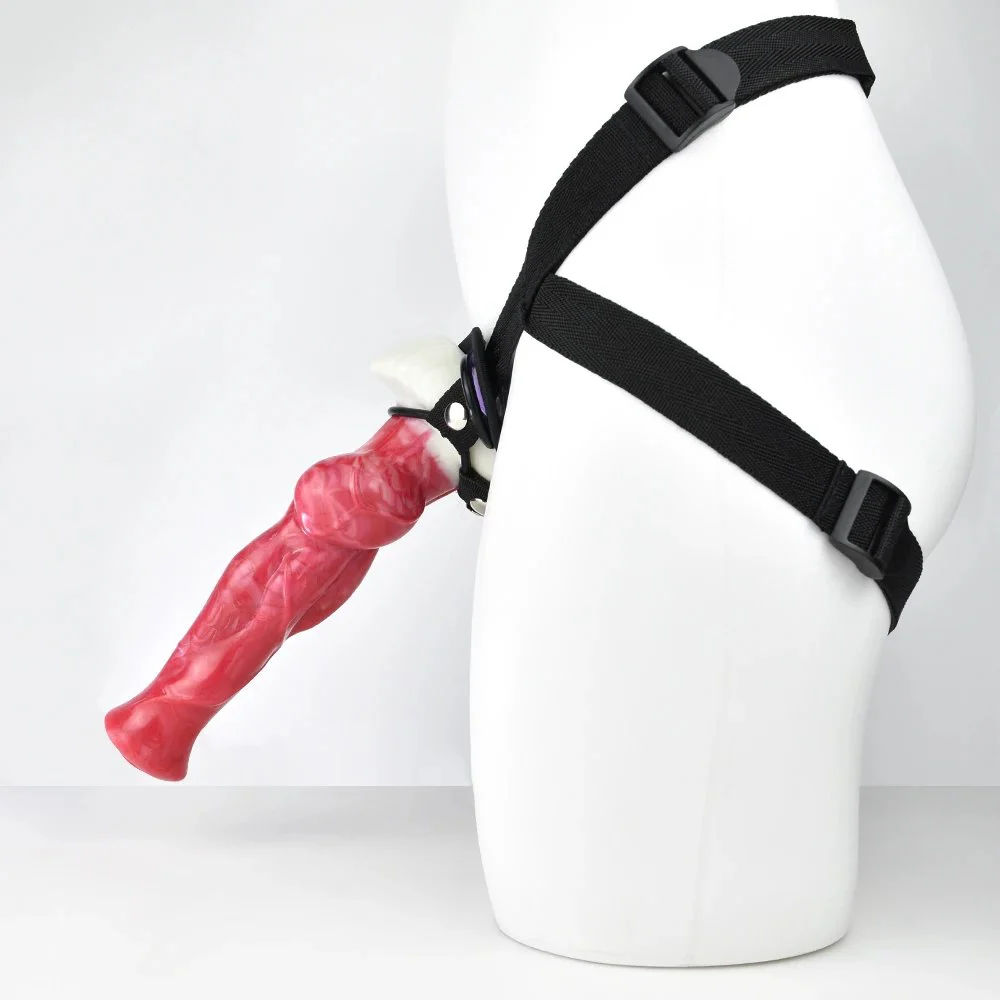 9.56 Inch Large Lesbian Realistic Strap Dildo Chastity Belt Real Experience Sex to Toy