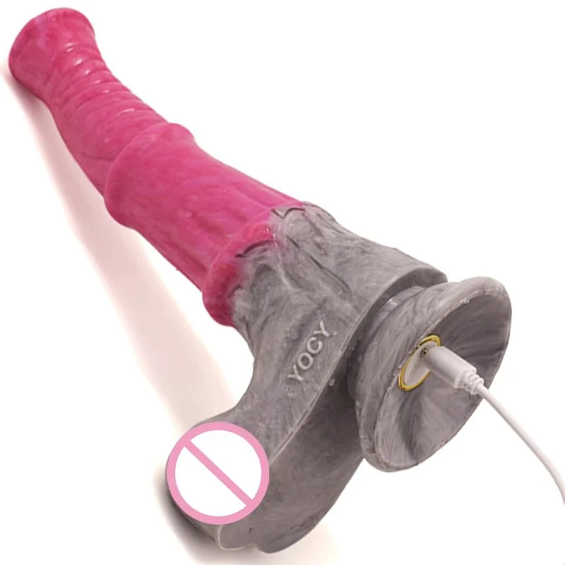 9.8 Inch Horse Dildo Realistic Erotic Sex Toy Vibrator Rechargeable Women Sex Toy Masturbation Kinky Vibration