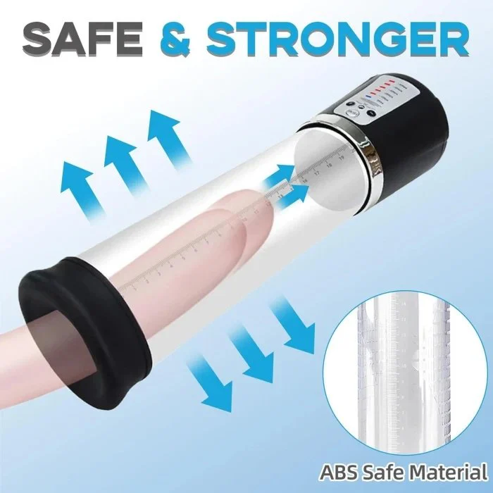 Men's Electric Penis Pump Extender Adult Toys Male Enhancement Vacuum Pumps with High Air Pressure Sex Products