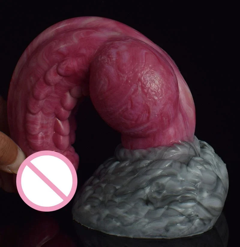 9.45 Inch Big Huge Dildo for Women Monster Wolf Knot Penis With Suction Cup Adult Strapon Vibrating Dildo Sex Toys