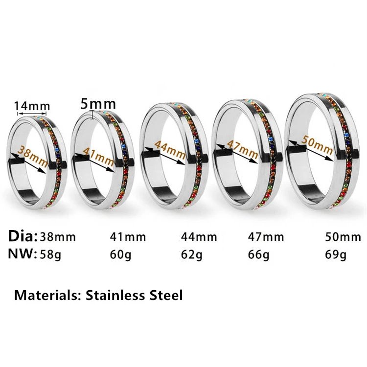 SM Sex Toys for Men Metal Penis Cock Rings Stainless Steel Cock Ring Jewellery