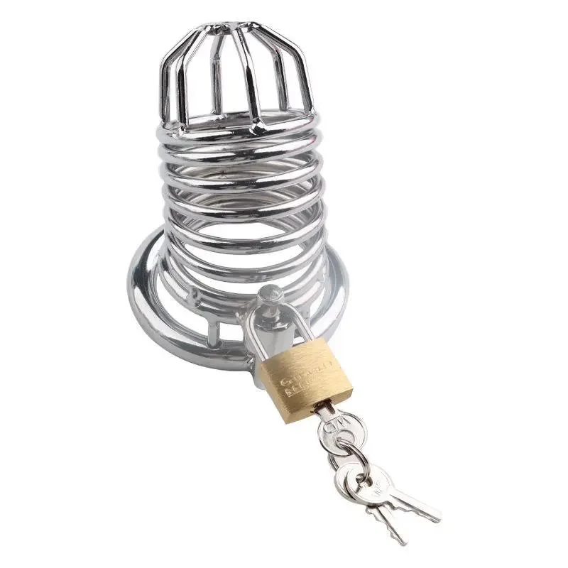 Penis Lock Male Stainless Steel Cock Cage Chastity Device Erotic Bondage Husband Loyalty Big Metal Cock Cage