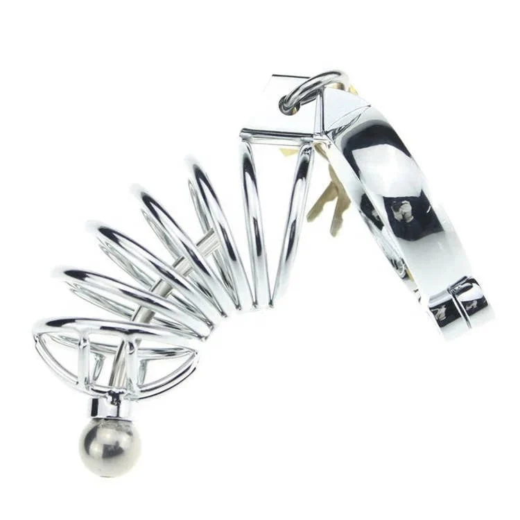 Stainless Steel Sex Toy Lock Penis Cage Chastity for Male Chastity