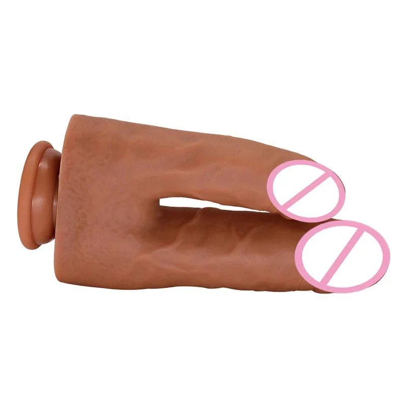 Silicone Realistic Huge Thin Penis Big Dildo U Shaped Double Head Penetration Dong Dildo for Lesbian Women Sex Toys