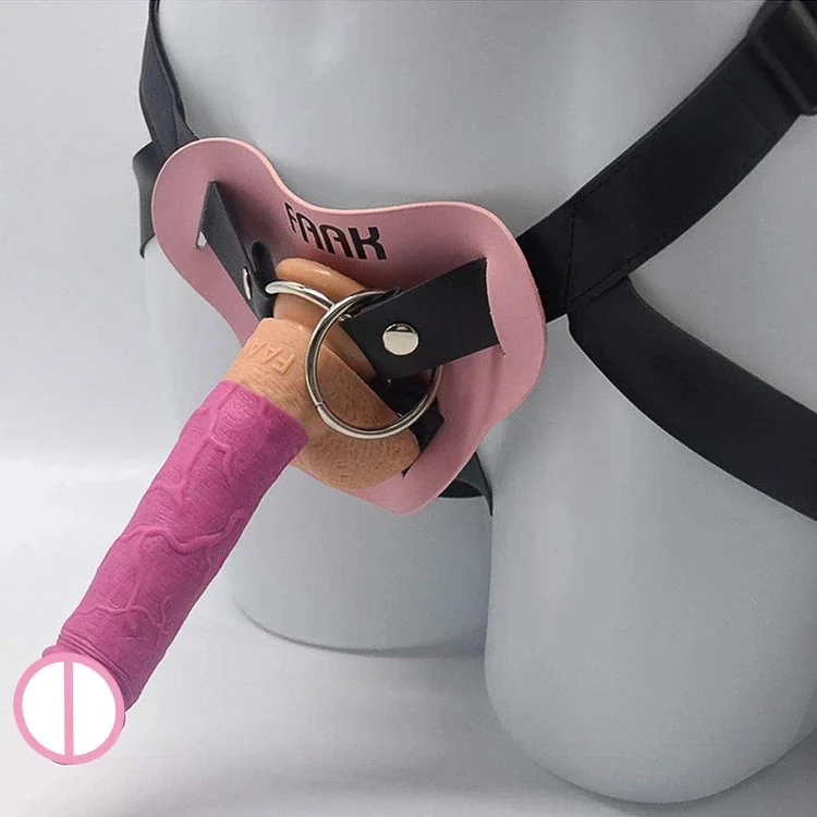 BDSM Sex Toy Harness Strap on Silicone Dildo Realistic Strap-on Strapless Leather Strapon Dildo for Lesbian Women Men