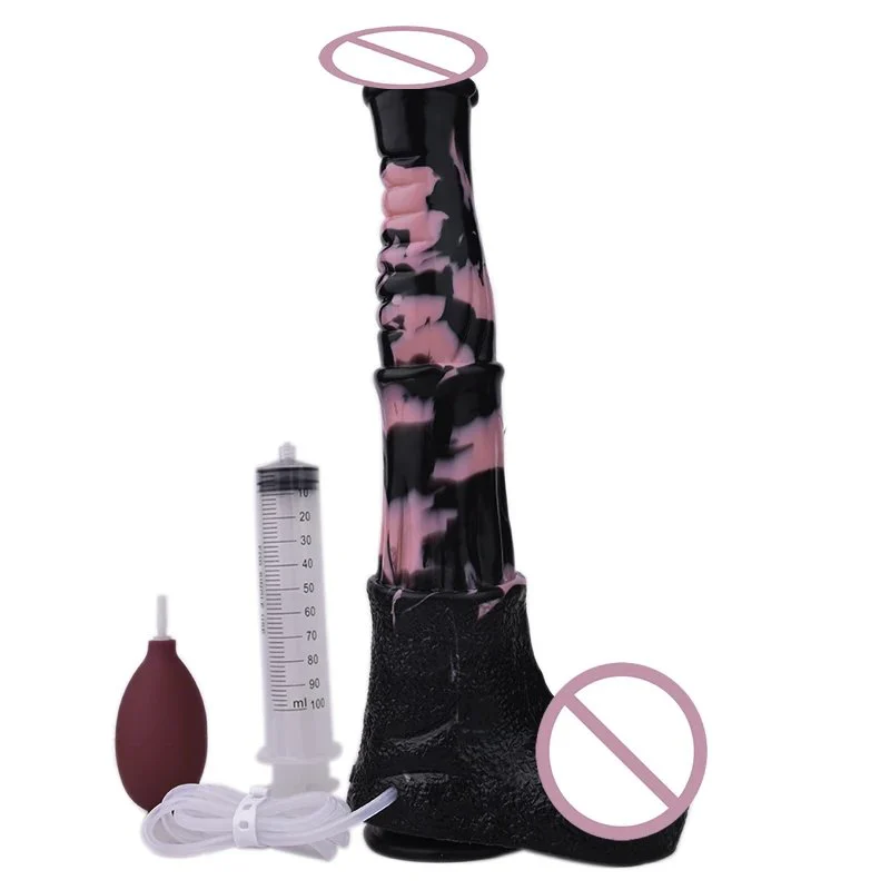 Silicone Sex Toys Dildo Animals Squirting Horse Dildo for Women G-spot Dildo Length Thirty Five cm