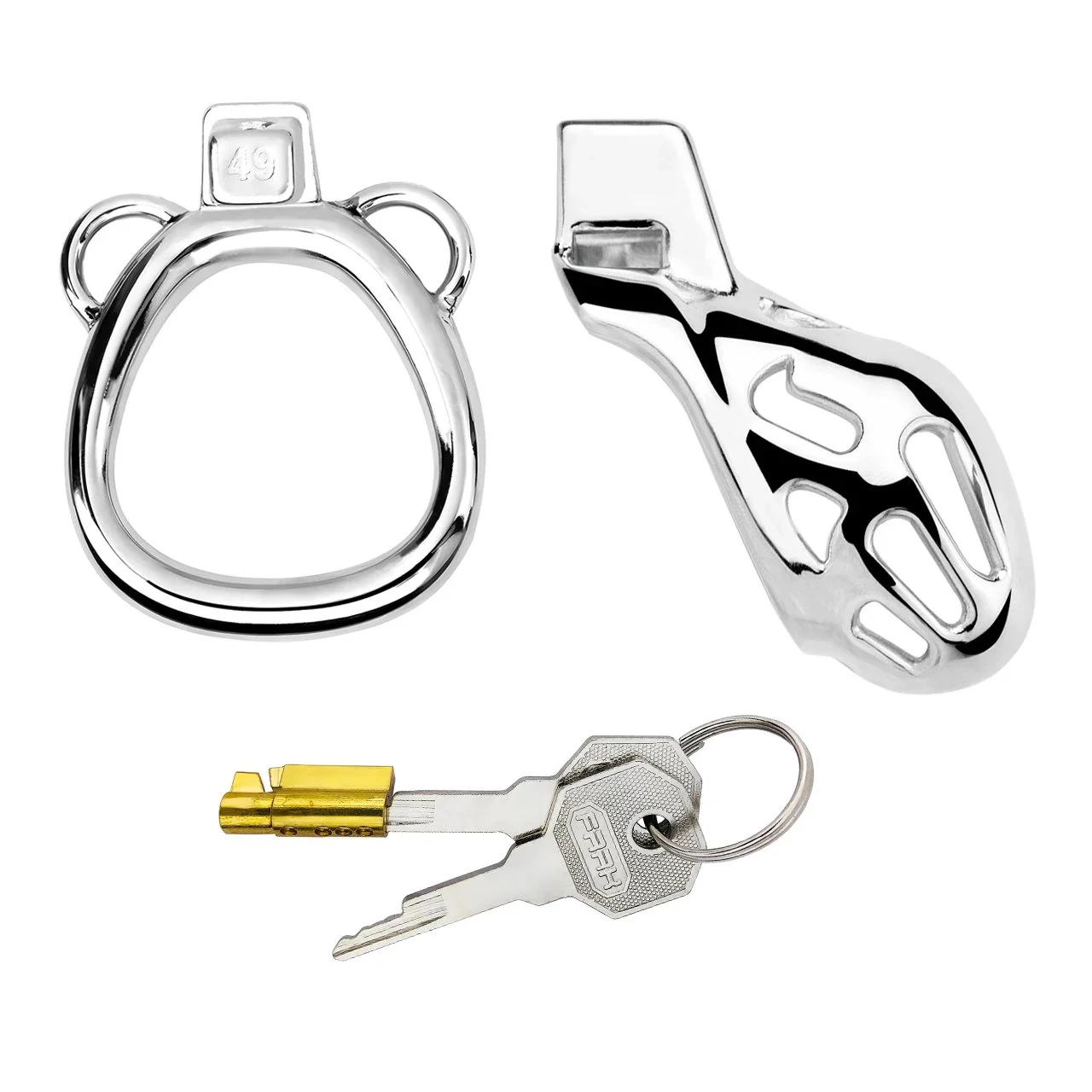Total High 50mm 304 Stainless Steel SM Sex Toy Male Chastity Device Cage Chastity for Men