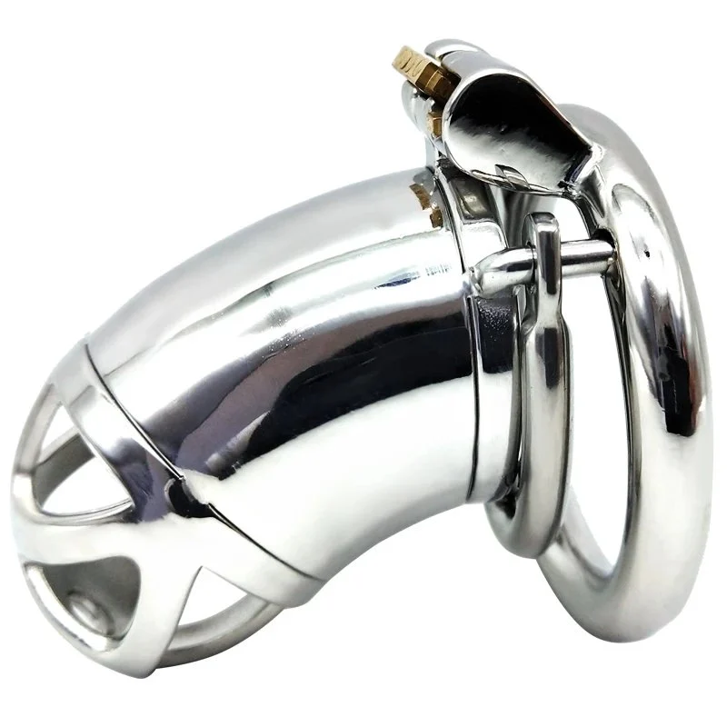 Total High 70mm 304 Stainless Steel Sex to Toy Chastity Device Locked Cage for Men