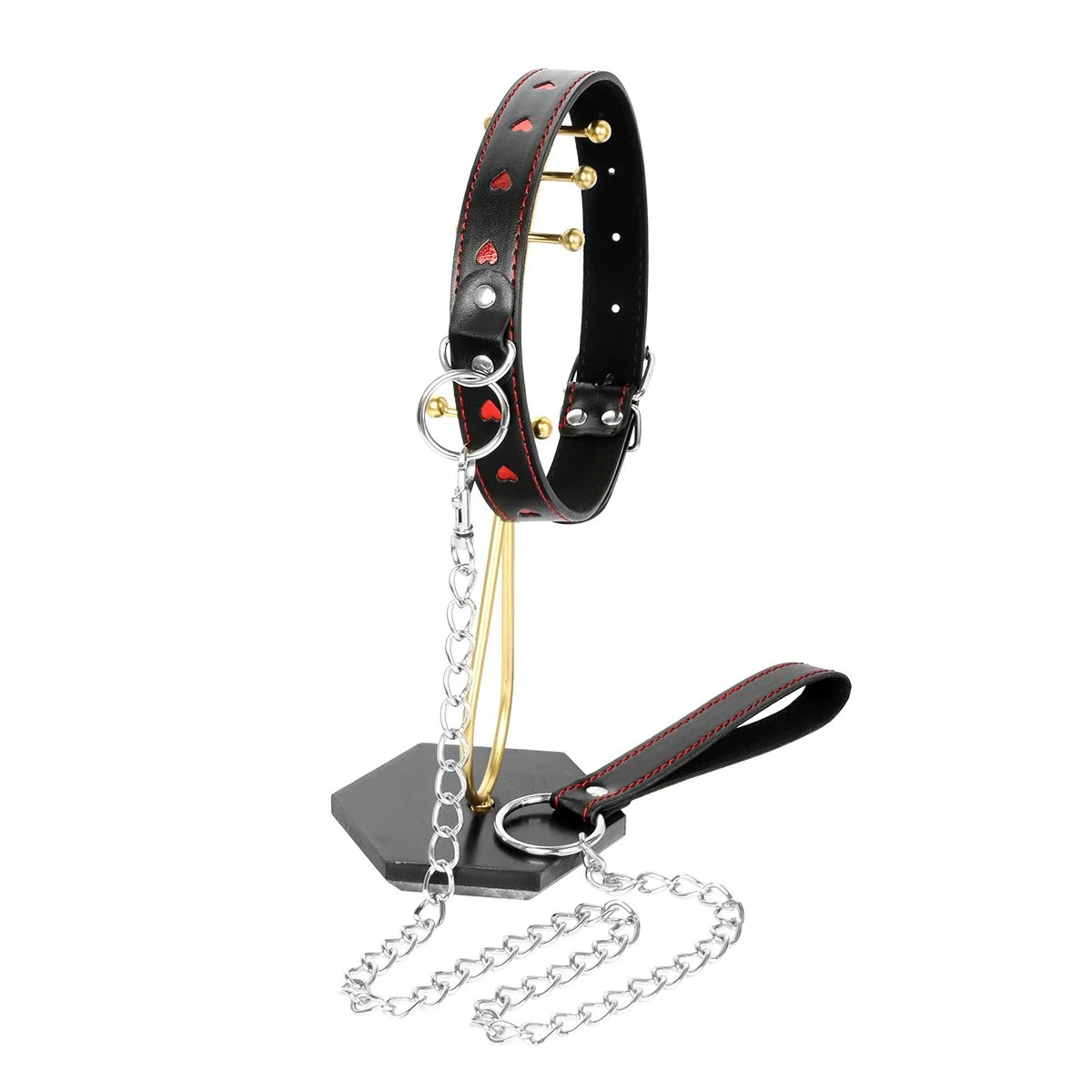 Adult Sex Love Pulling Collar Hand and Foot Cuff Set Sex Fun Supplies Female Sex Props
