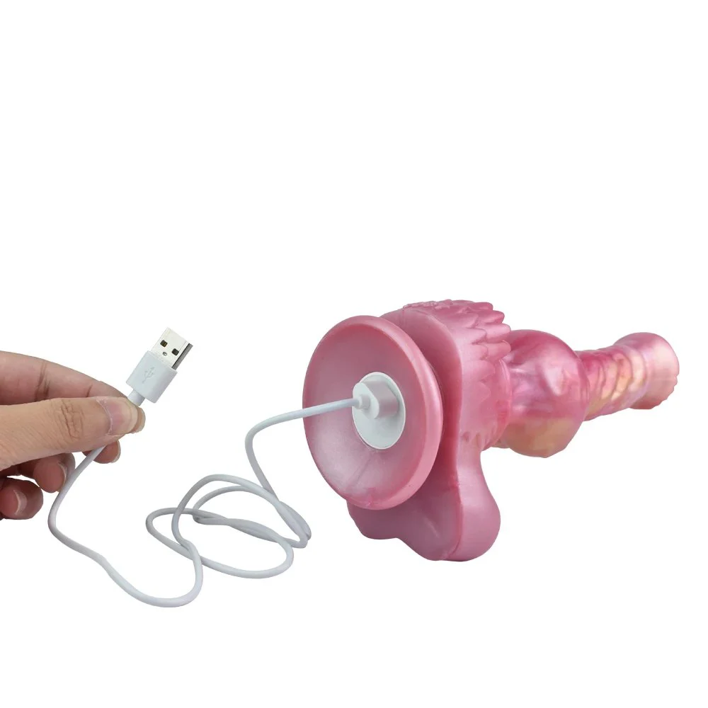 Silicone Waterproof Wireless Big Size Stretching Vibration Wolf Dildo 10 Frequency Masturbation Vibrator for Women