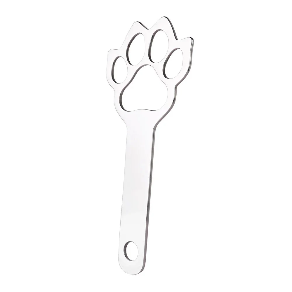 Adult Sex Toys PawPrint Design Metal Spanking Paddle Intended for Experienced Players Bedtime Play for Man and Woman Pleasure