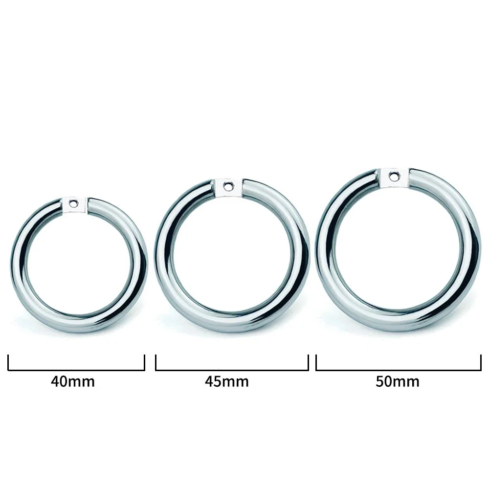 Total High 24mm 304 Stainless Steel Artificial Male Chastity Belt Plug for Men