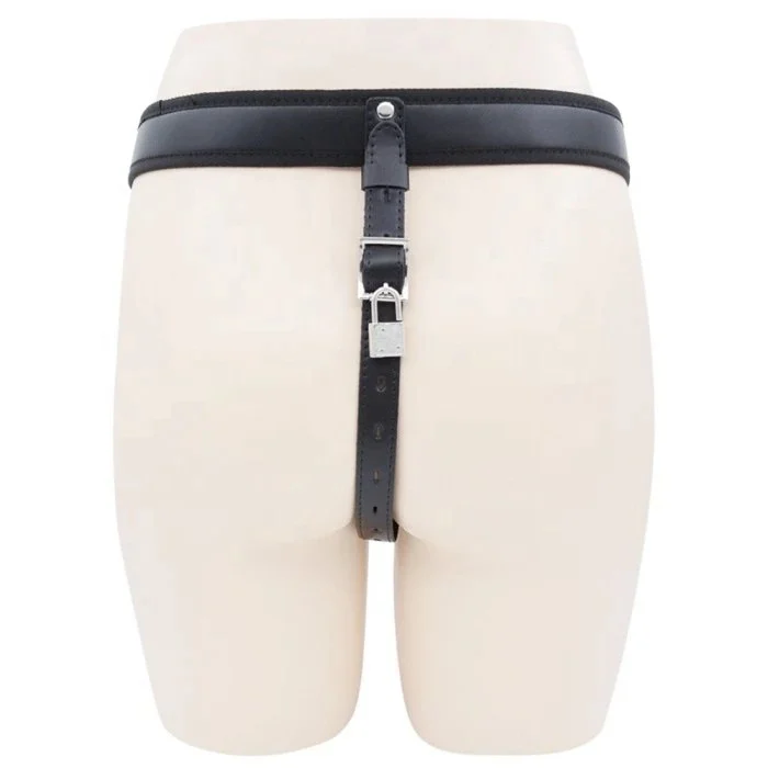 Adult Men's Leather Cock Cage Stainless Steel Chastity Locking Device for Sex Toys and SM Bondage Restraint