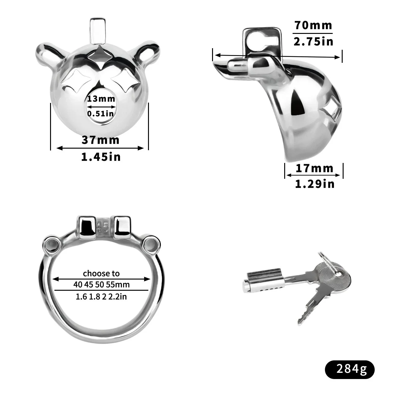 Wearable Sissy Chastity Device,Chastity Cage Device with Chastity Cage Strap,Cock Cage with Belt Adult BDSM Sex Toy for Men