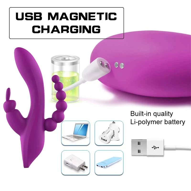 Rabbit Thrusting Sex Toy Vibrating Dildo Huge Realistic Electric Vibrator for Women