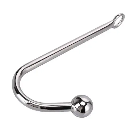 Adult Sex Toys Sex Instruments Cock Ring Anal Hook Bdsm Metal Steel Anal Hook With Ball