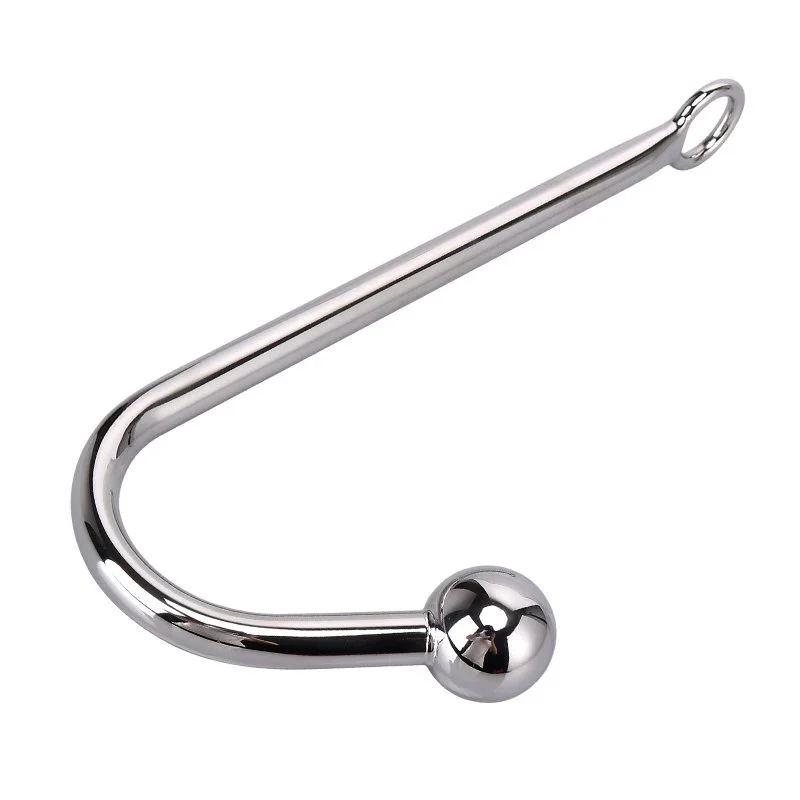 Adult Sex Toys Sex Instruments Cock Ring Anal Hook Bdsm Metal Steel Anal Hook With Ball