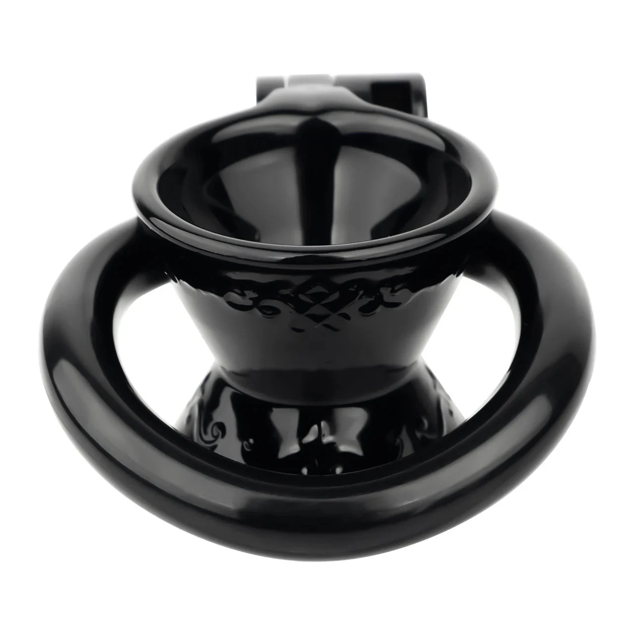 Wine Glass Hollow Resin Chastity Cages with Lock and 4 Rings Sex Toys for Men Couple Breathable Cock Ring Penis Restrain