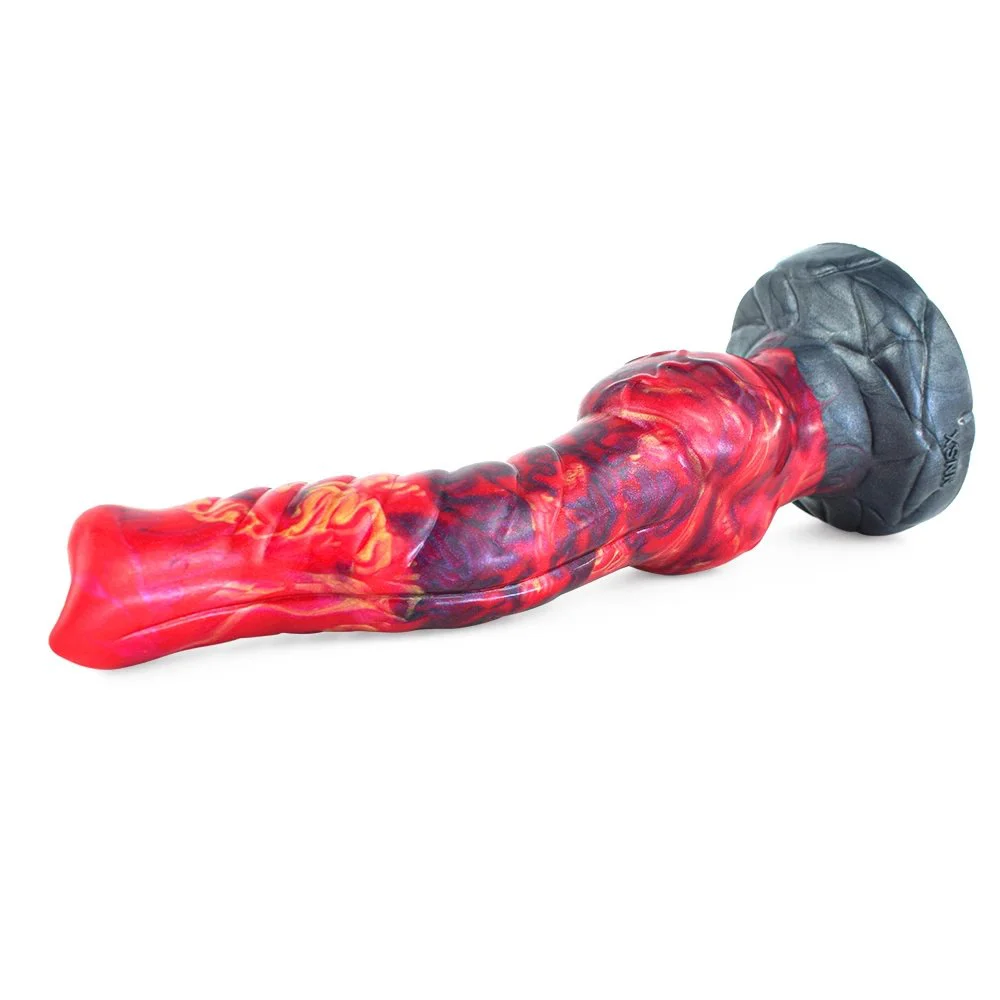 Animal Shaped Dildo Soft Silicone Elephant Nose Cock With Dog Knot Penis Sex Toy for Women