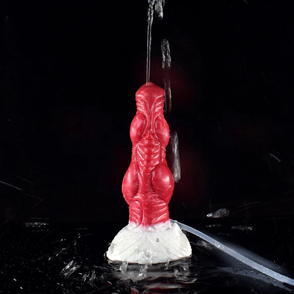 Animal Silicone Squirting Dildo Demon Wolf-Moudy Penis Ejaculating Dildo with Women Sex Toys