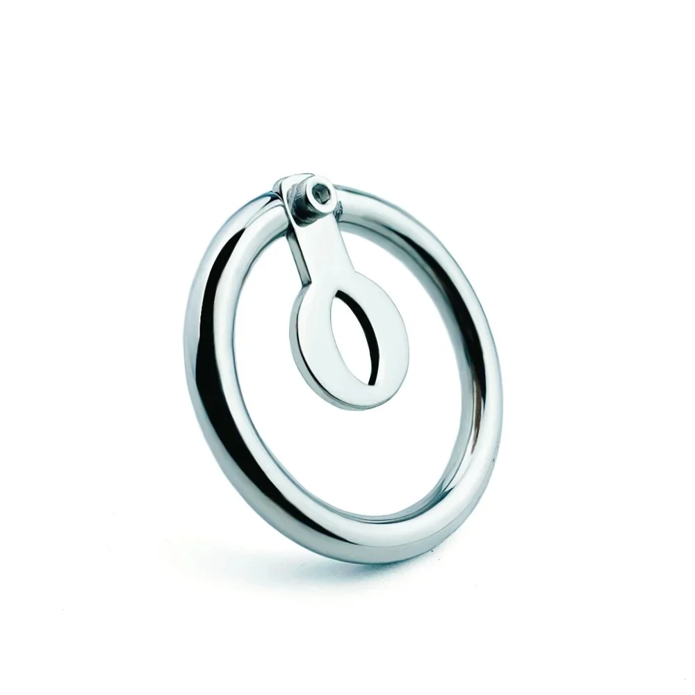 Total High 24mm 304 Stainless Steel Artificial Male Chastity Belt Plug for Men