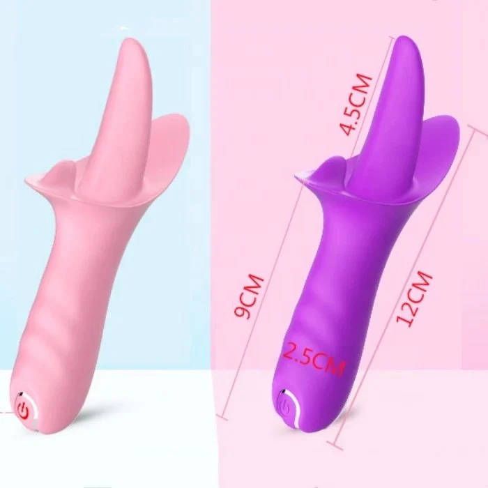 USB Powered 10-Frequency Silicone Tongue Vibrator Sex Toy for Female G-Spot Masturbation