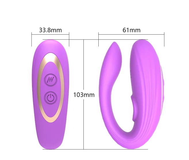 U-Shaped Multi-Frequency Co-Vibration Clitoral Vibrator Jumping for Egg Male Female Masturbation Toy Second Tides Wearable