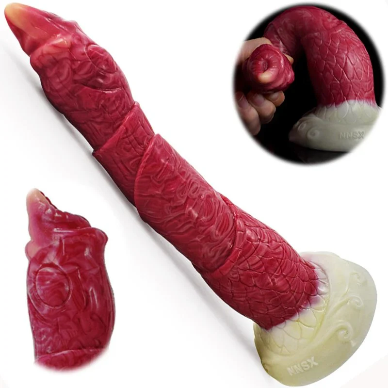 9 Inch Big Monster Dildo Gorgeous Designed Sex Toy Flexible Liquid Silicone Beast Dildo Fantastic Animal