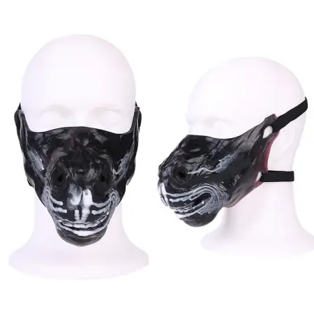 Restraint Fantasy Mask Hell Warhorse Medical-Grade Silicone SM Roleplay Half-Face Mask