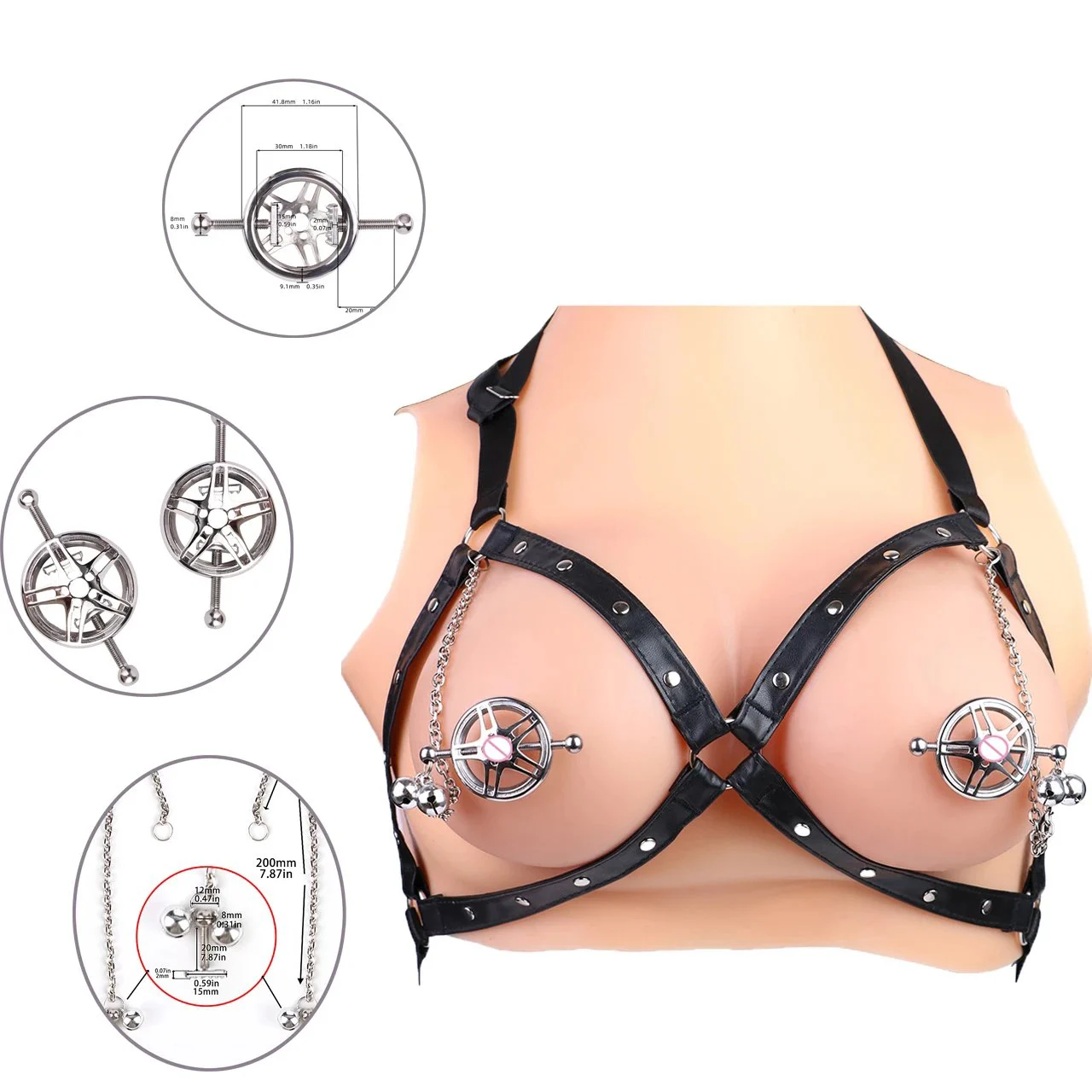 Bondage Restraints Flirting Teasing Women Sex Toy Metal Nipple Clips Stimulator Female Breast Nipple Clamps Slave Couple Play