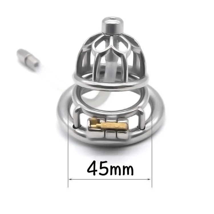 Total High 52mm 304 Stainless Steel Chastity Belt Cock Cage Sex Toys SM Male Chastity Device Cage Chastity