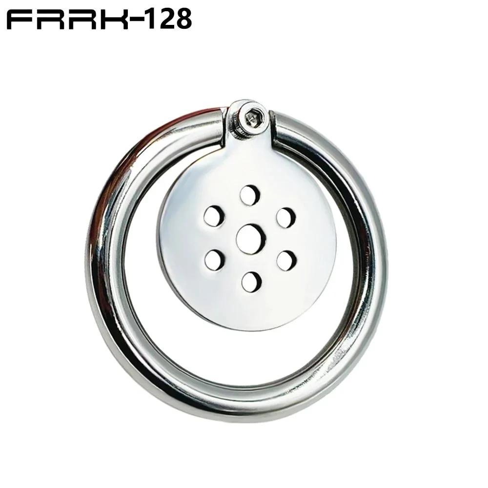 Stainless Steel Bird Cage Lock Bottle Cap Chastity Lock Device Circular Ring Skeleton Penis Lock Adult Sex Toys for Men