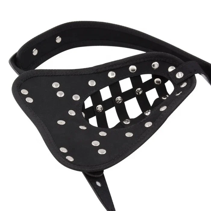 Adult Men's Leather Cock Cage Stainless Steel Chastity Locking Device for Sex Toys and SM Bondage Restraint