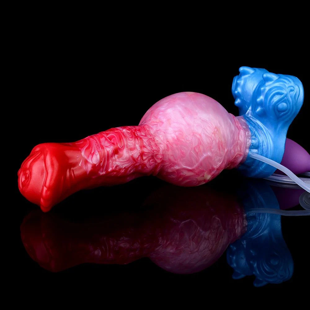 Adult Toys Fantasy Monster Penis Inflatable Water Spray Dildo Soft Silicone Dildo Water Spray Orgasm Masturbator