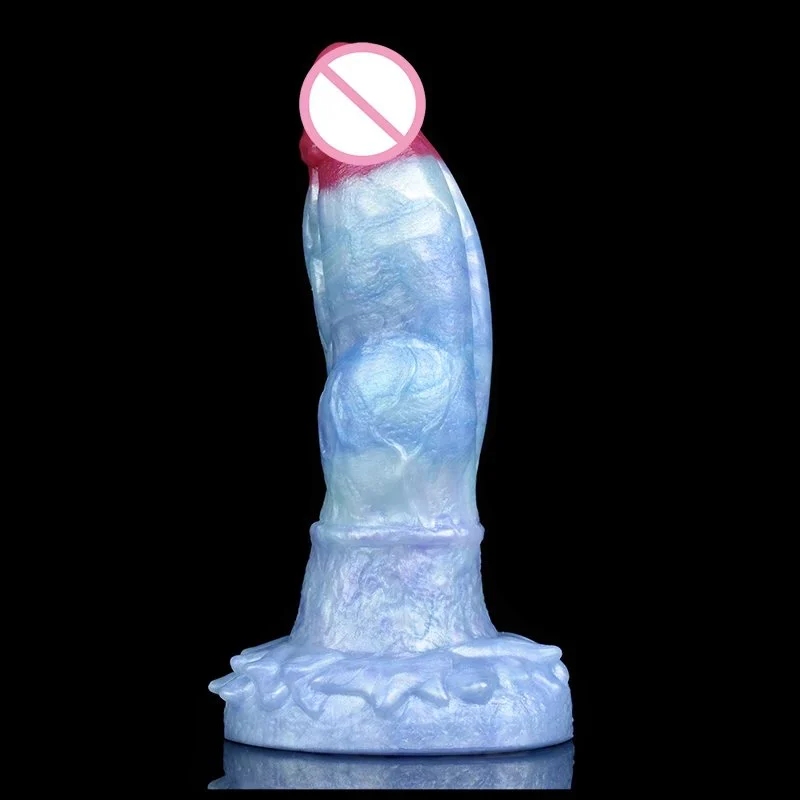 Alien cock Ice Dragon Anal Dildo Silicone Suction Cup Big Knot Penis Anal Masturbator Sex Toys for Men Women S M L