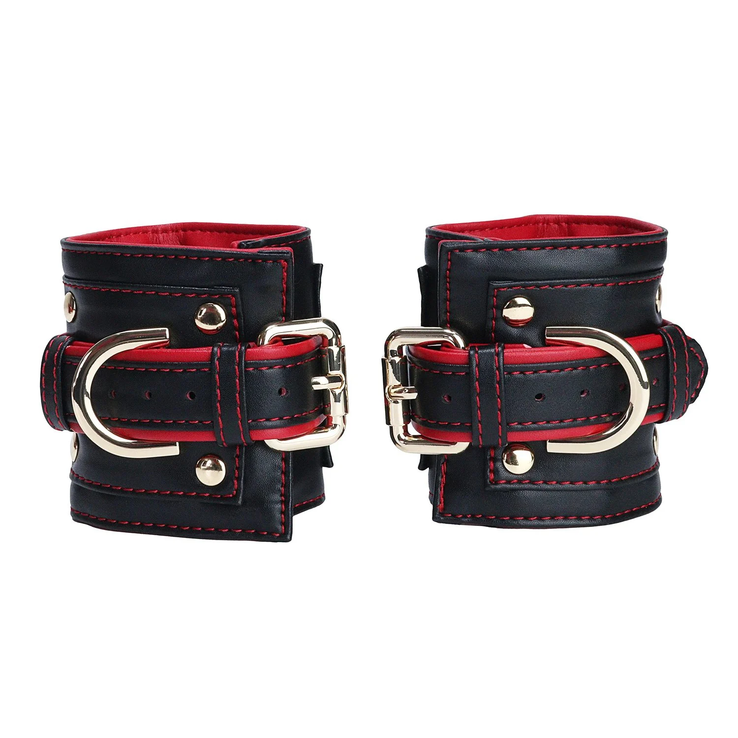 Leather Restraint Cuffs for Role-playing Between Submissives and Dominants. Adult Novelty Toys Suitable for Ages 18+