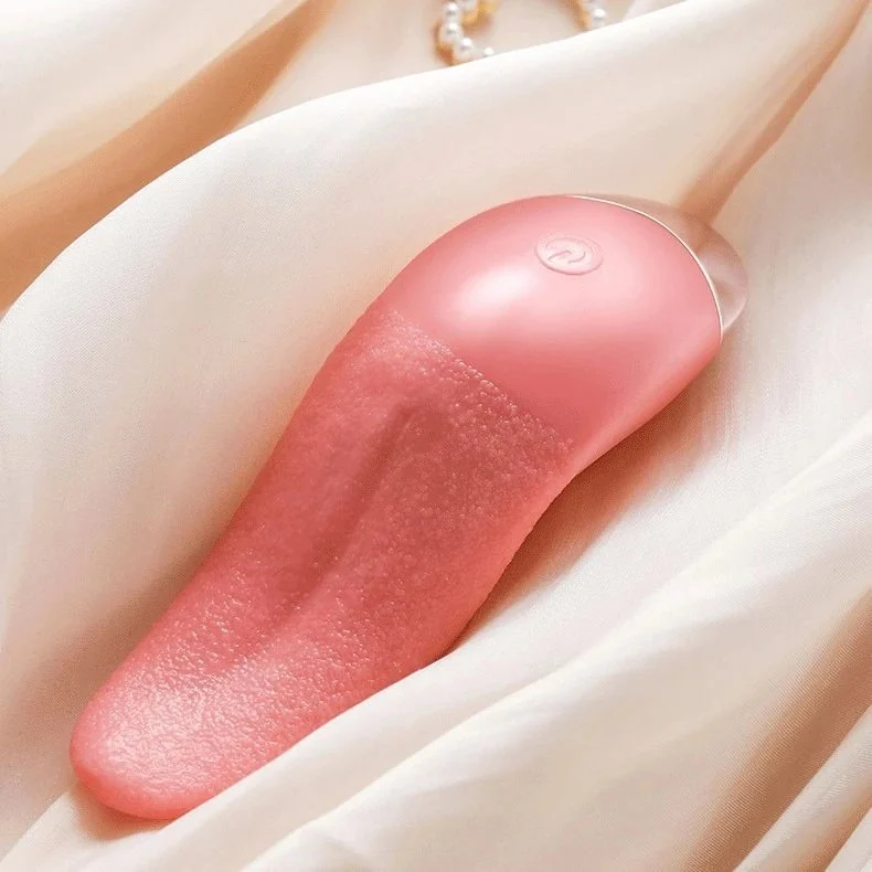 Tongue Shaped Vibrator Waterproof Breast Clitoris Female Realistic Artificial Tongue Licking Vibrator for Women