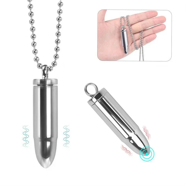 Sex Toys Vibrator for Women G Spot Necklace Bullet Vibrator Stainless Steel Vibrating Bullet