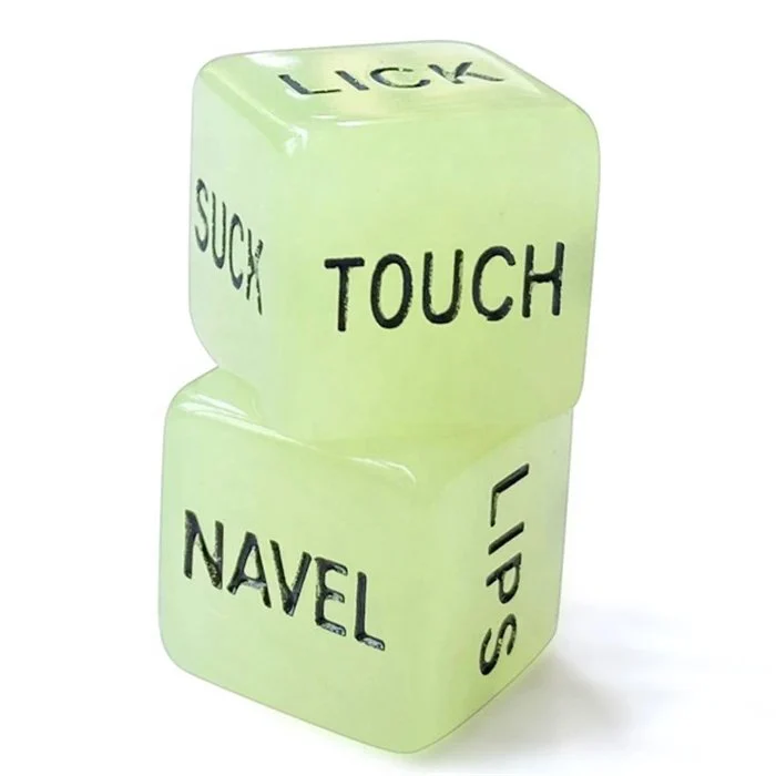 Accessories Glow in Dark Acrylic Sex Dice for Adult Erotic Games