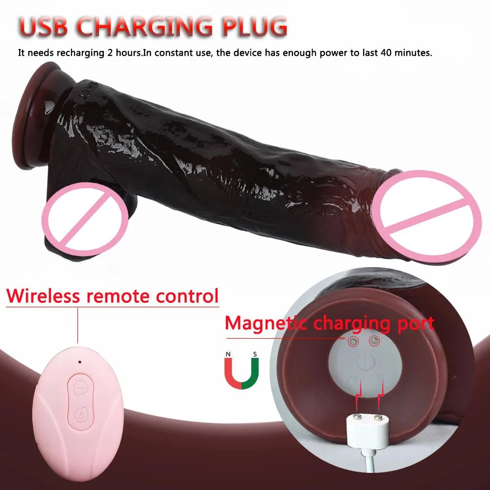 9.5 Inches Large vibrator Dildo with 2 Color Dildo Vibrator for Women Thrusting Dildo Vibrator Vibrator Toy waterproof