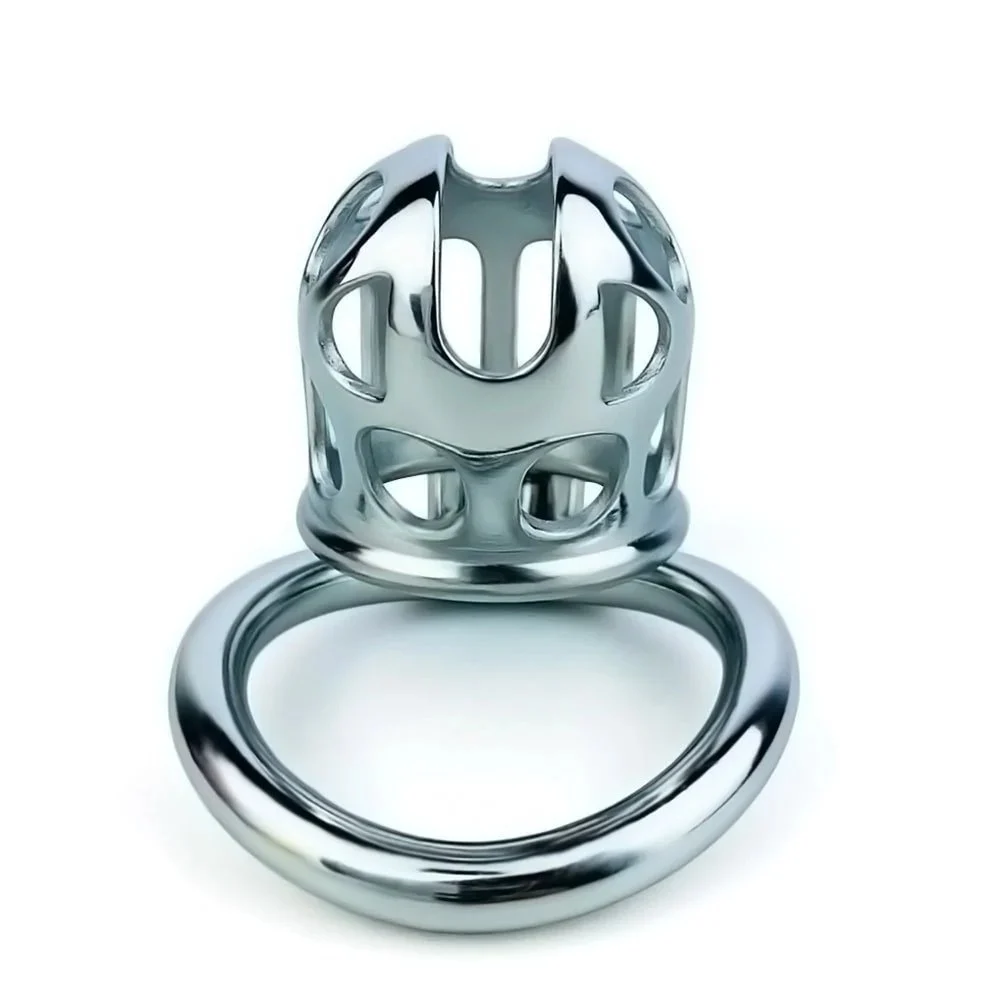 Stainless Steel Chastity Lock With Hollow Design for Men's Penis Lock Chastity Device BDSM Adult Sex Toys