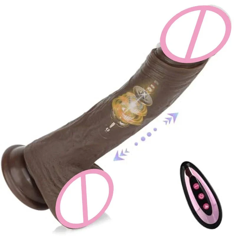 9.1Inch Vibrating Realistic Penis Dildo G Spot Anal Stimulation Heating Function Thrusting Dildo Vibrator Sex Toy for Women Male