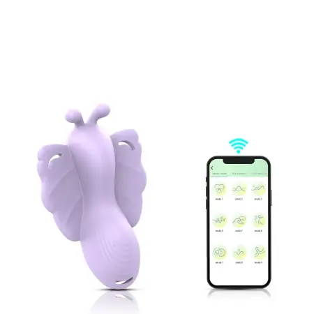 Sex Toy Women Vibrating Panties 9 Modes Mobile App Controlled Strap on Butterfly Vibrator
