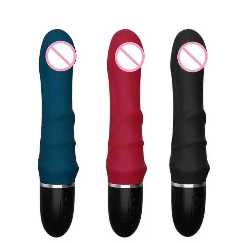 USB 10 Frequency Silicone AV Massage Vibrator Sex Toys Stick Dildo for Female Masturbation