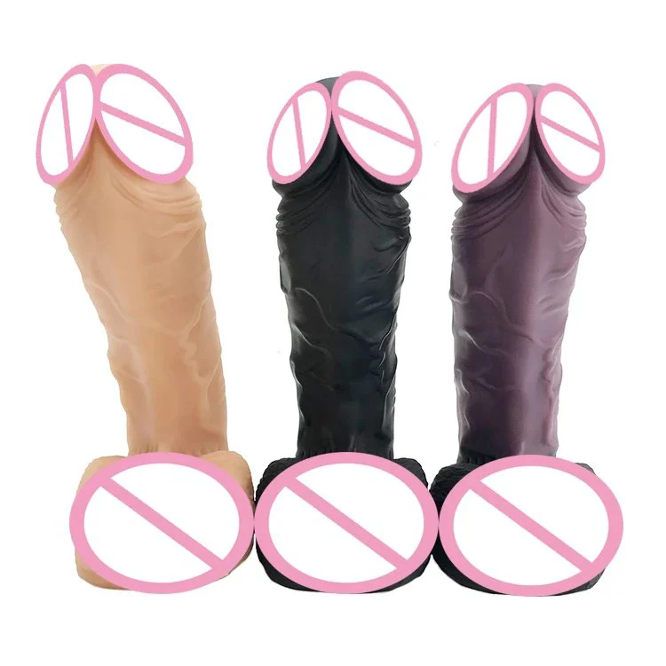 Adult Sex Toys 24.5cm 9.64 Inch Thick Dia 6.0cm Giant Silicone Dildo Lifelike Realistic Monster Cock for Women Masturbation