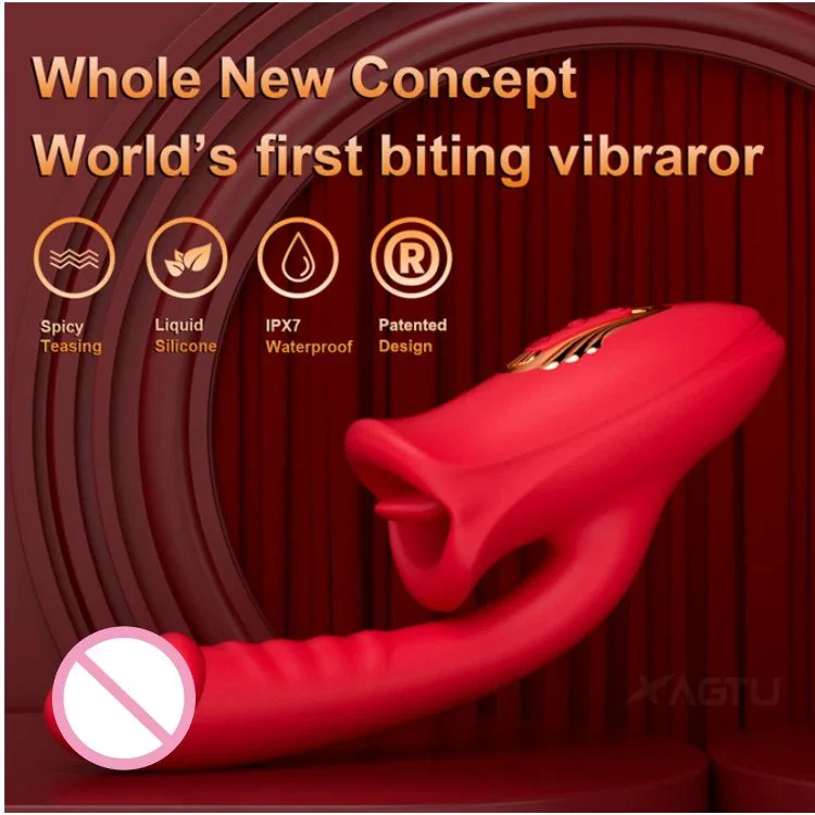 Rose Sex Toy Tongue Licking Vibrator Dildo Vibrator for Women