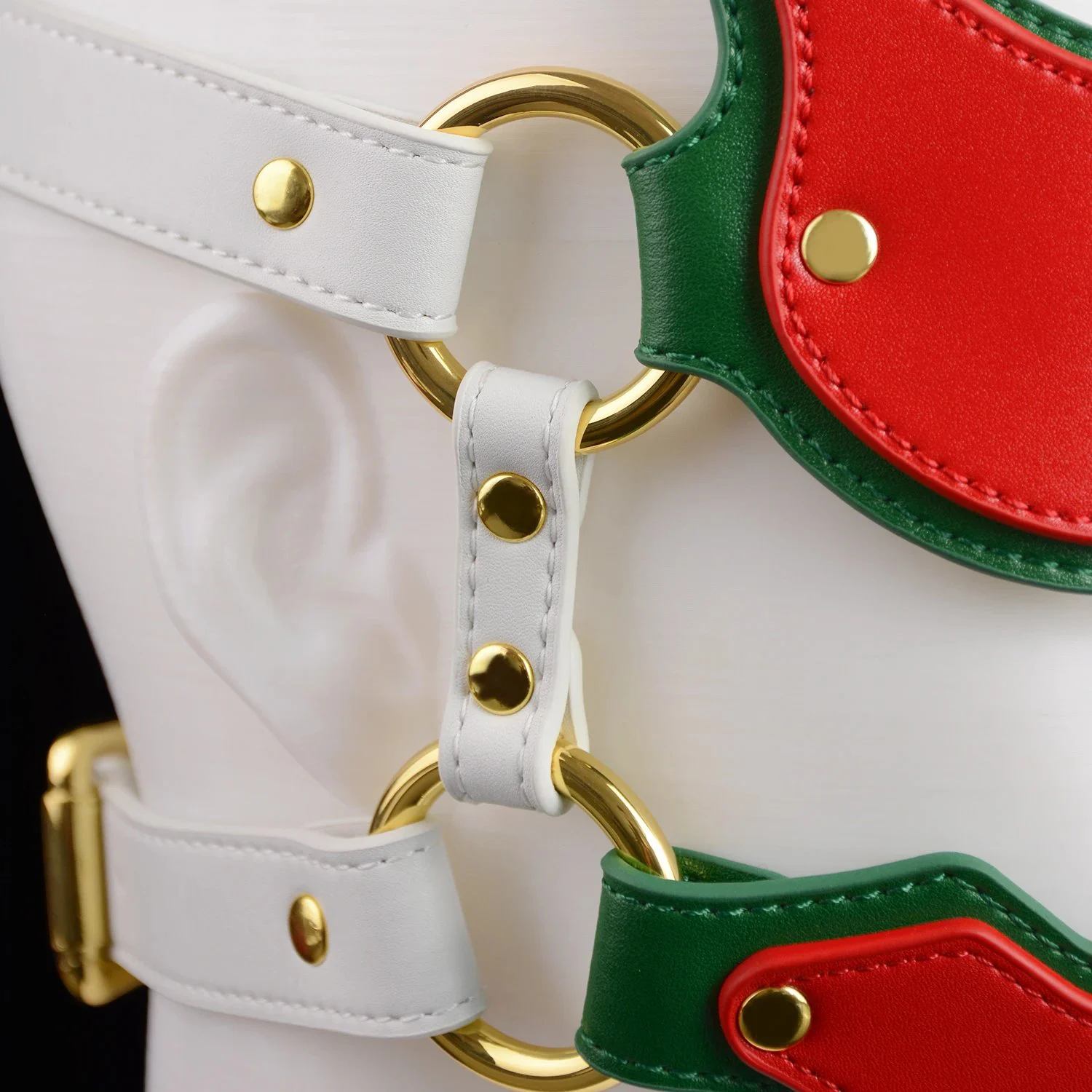 Christmas Collection Full Leather Restraint Set Enhances Intimacy - 18+ Adult Toy Available