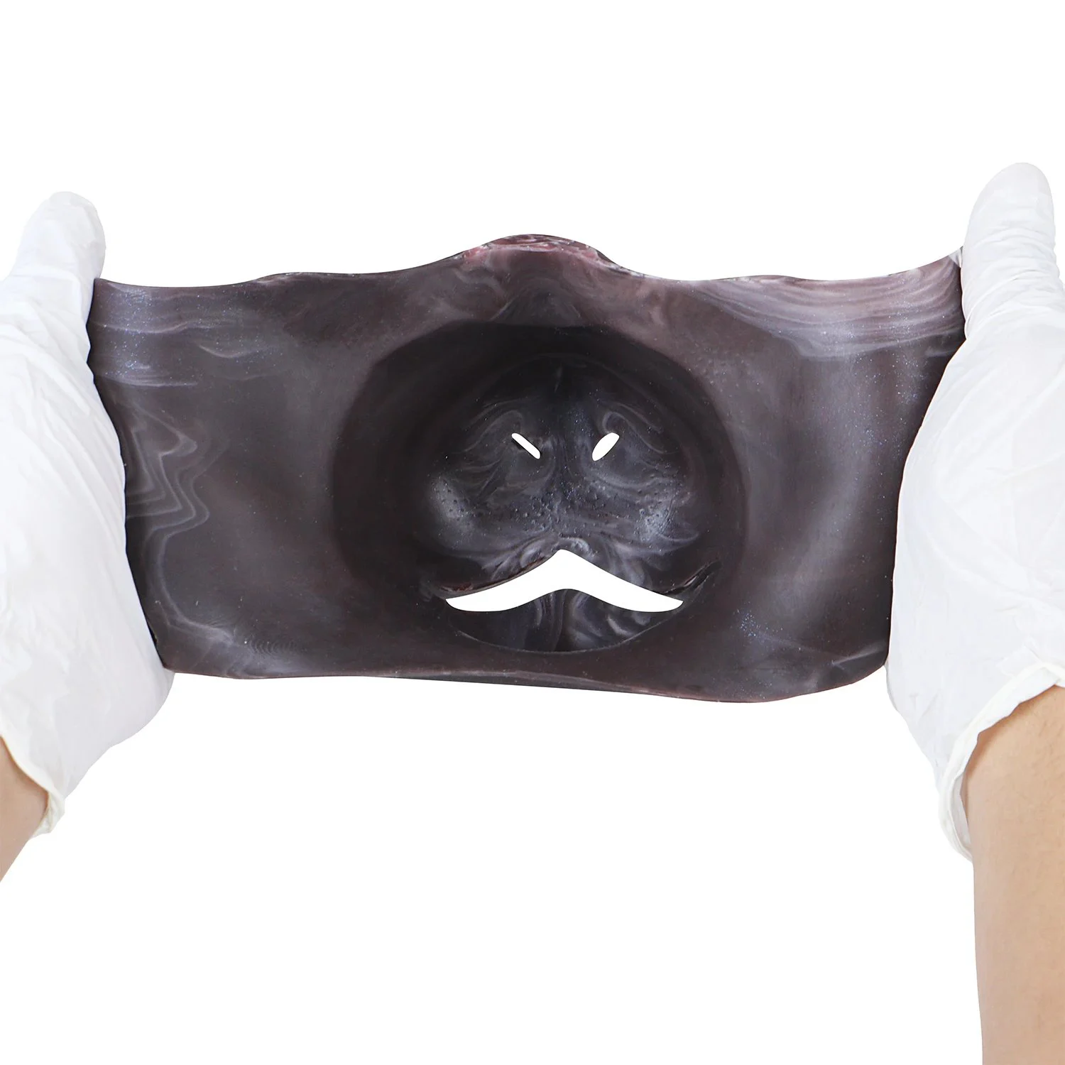 Beast-Face Half Mask Tamed Beastskin Texture Adult Fetish Mask Designed for Pup Play Pet Play Roleplay